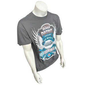 Alstyle Men's The Who's Roger Daltrey Tommy Gray Short Sleeve Shirt Size Large